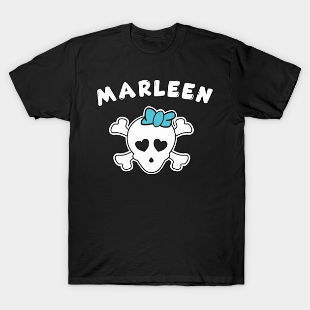 Piratin Marleen Design For Girls And Women T-Shirt by Tolan79 Magic Designs